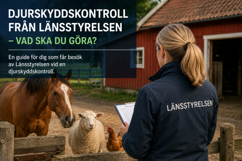 Djurskyddskontroll från Länsstyrelsen